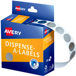AVERY 937274 ROUND LABEL DISPENSER 14MM SILVER BOX 500