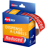 AVERY 937320 MESSAGE LABELS REDUCED 64 X 19MM RED PACK 250