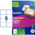 AVERY PREMIUM SHIPPING LABELS WITH AVERYECO 8UP WHITE 100 SHEETS