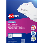 AVERY 959360 L7157 ADDRESS LABEL SMOOTH FEED LASER 33UP WHITE PACK 100