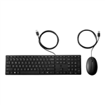 HP 320MK WIRED DESKTOP MOUSE AND KEYBOARD BLACK