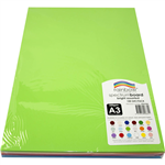 RAINBOW SPECTRUM BOARD 220GSM A3 BRIGHT ASSORTED PACK 100