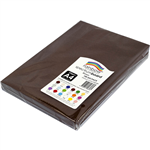 RAINBOW SPECTRUM BOARD 220GSM A4 BROWN PACK 100