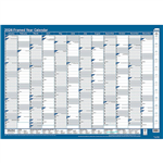 SASCO 10588 FRAMED 700 X 1000MM PLANNER YEARLY