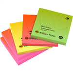 MARBIG BRILLIANT NOTES REPOSITIONABLE 75 X 75MM ASSORTED PACK 5