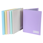 MARBIG DISPLAY BOOK NONREFILABLE 20 POCKET A4 PASTEL ASSORTED