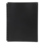 MARBIG DISPLAY BOOK REFILLABLE 20 POCKET A4 BLACK