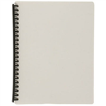 MARBIG DISPLAY BOOK REFILLABLE 20 POCKET A4 GREY