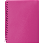 MARBIG DISPLAY BOOK REFILLABLE 20 POCKET A4 PINK