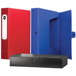 MARBIG BOX FILE BUTTON CLOSURE 60MM A4 BLACK