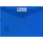 MARBIG DOCULOPE WALLET BUTTON CLOSURE A4 BLUE