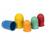 REXEL THIMBLETTES FINGER CONES ASSORTED SIZE AND COLOURS PACK 15