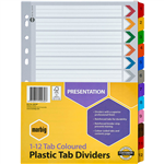 MARBIG INDEX DIVIDER MANILLA 112 TAB A4 ASSORTED