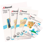 REXEL LAMINATING POUCH 125 MICRON A4 CLEAR PACK 25