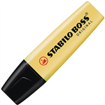 STABILO BOSS HIGHLIGHTER CHISEL PASTEL MILKY YELLOW