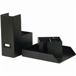 ESSELTE PREMIUM DESK ACCESSORIES PACK BLACK