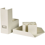 ESSELTE PREMIUM DESK ACCESSORIES PACK PEARL