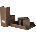 ESSELTE PREMIUM DESK ACCESSORIES PACK BRONZE
