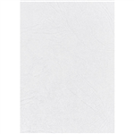 REXEL BINDING COVER LEATHERGRAIN 250GSM A4 WHITE PACK 100