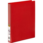 MARBIG CLEARVIEW INSERT RING BINDER 4D 25MM A4 RED