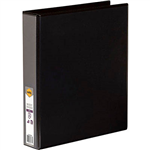 MARBIG CLEARVIEW INSERT RING BINDER 2D 38MM A4 BLACK