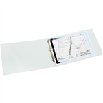 MARBIG INSERT RING BINDER PVC LANDSCAPE 3D 38MM A3 WHITE