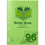 SPIRAX P121 BINDER BOOK 8MM RULED 70GSM 96 PAGE A4
