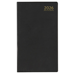 CUMBERLAND 63PBK SLIM POCKET DIARY VERTICLE WEEK TO VIEW A6 BLACK