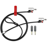 KENSINGTON CLICKSAFE KEYED TWIN LAPTOP LOCK