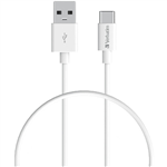 VERBATIM CHARGE AND SYNC CABLE USBA TO USBC 1M WHITE