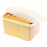 CRYSTALFILE MINI PORTA STORAGE BOX 20 LITRE CLEAR