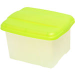 CRYSTALFILE PORTA STORAGE BOX 32L LIMECLEAR