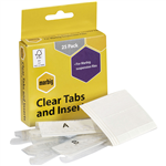 MARBIG SUSPENSION FILE CLEAR TABS AND INSERTS PACK 25