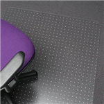 MARBIG TUFFMAT CHAIRMAT POLYCARBONATE CARPET RECTANGULAR 1200 X 1500MM CLEAR