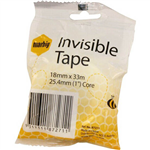 MARBIG INVISIBLE TAPE 18MM X 33M 254MM CORE