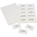 REXEL ID CONVENTION BADGE INSERT CARDS WHITE PACK 250