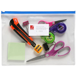 MARBIG CLEAR CASE WALLET ZIP CLOSURE A4 ASSORTED