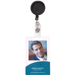 REXEL ID RETRACTABLE ID CARD HOLDER REEL BLACK