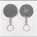 REXEL ID RETRACTABLE METAL KEY HOLDER REEL STEEL CABLE BLACK