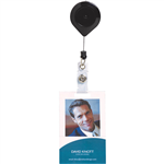 REXEL ID RETRACTABLE CARD HOLDER REEL LOCKABLE BLACK HANGSELL