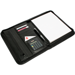 REXEL COMPENDIUM ZIP PAD HOLDER BLACK BLACK