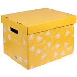 MARBIG WE MEAN GREEN ENVIRO ARCHIVE BOX HONEYBEE YELLOW