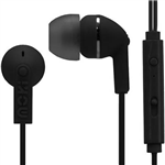 MOKI NOISE ISOLATION EARBUDS WITH MICROPHONE AND CONTROL BLACK