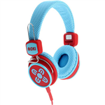 MOKI KID SAFE VOLUME LIMITED HEADPHONES BLUERED