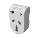 MOKI TRAVEL ADAPTOR PLUS INBOUND INDIA TO AUNZ WHITE