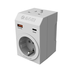 MOKI TRAVEL ADAPTOR PLUS INBOUND UNIVERSAL TO AUNZ WHITE