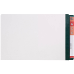 AVERY 42435 LATERAL FILE WITH DARK GREEN TAB MYLAR FOOLSCAP WHITE BOX 100