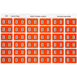 AVERY 43304 LATERAL FILE LABEL SIDE TAB COLOUR CODE D 25 X 38MM DARK ORANGE PACK 180