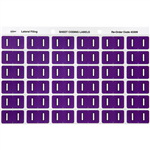 AVERY 43309 LATERAL FILE LABEL SIDE TAB COLOUR CODE I 25 X 38MM PURPLE PACK 180