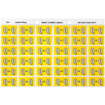 AVERY 43317 LATERAL FILE LABEL SIDE TAB COLOUR CODE Q 25 X 38MM YELLOW PACK 180